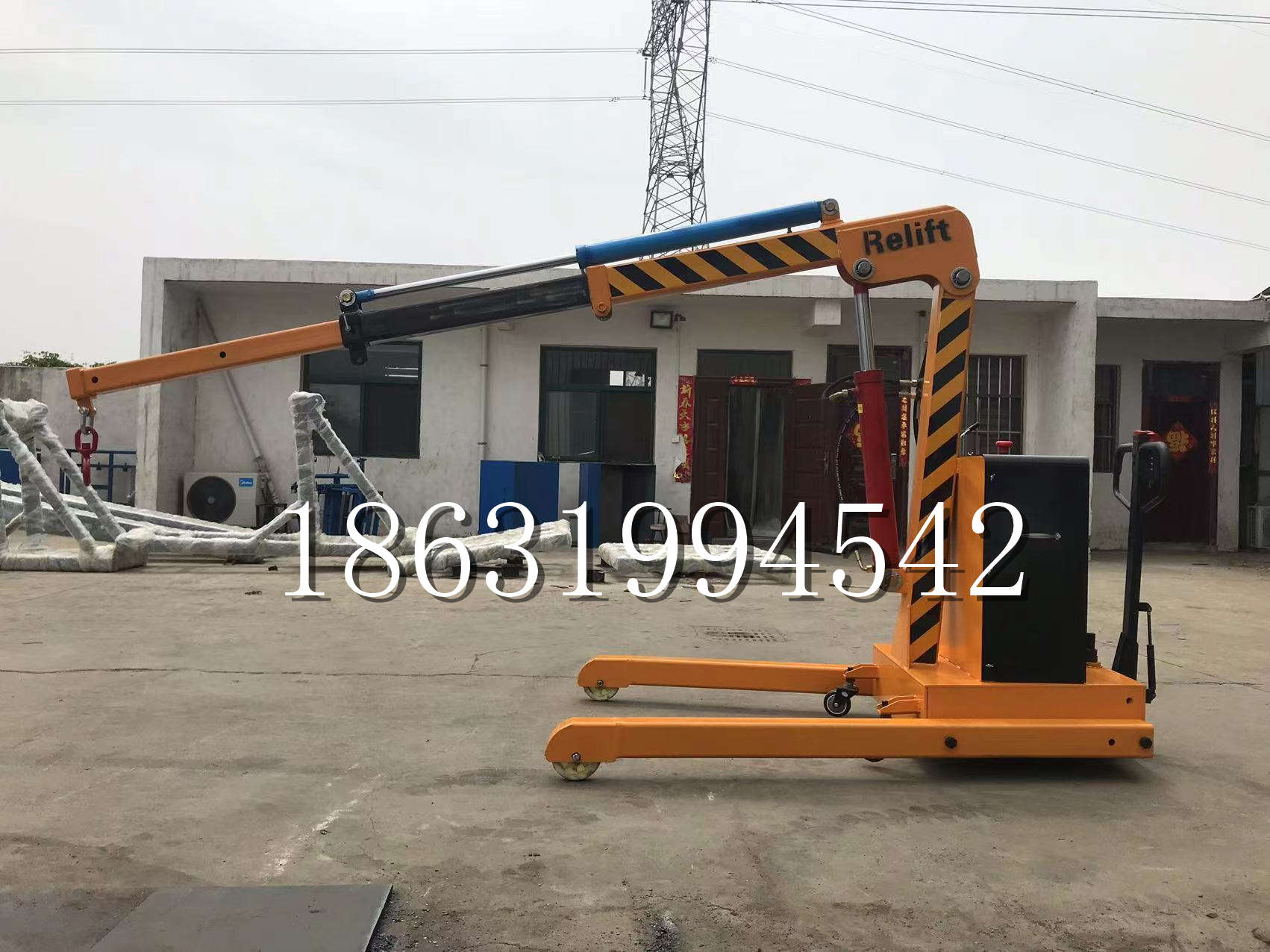 丰台区久征定做3吨三轮随车吊 农用园林绿化移树吊 平板工程用小吊机